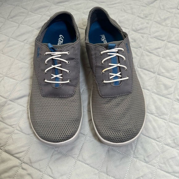 OluKai Gray and Blue Men's Sneakers - Picture 3 of 7